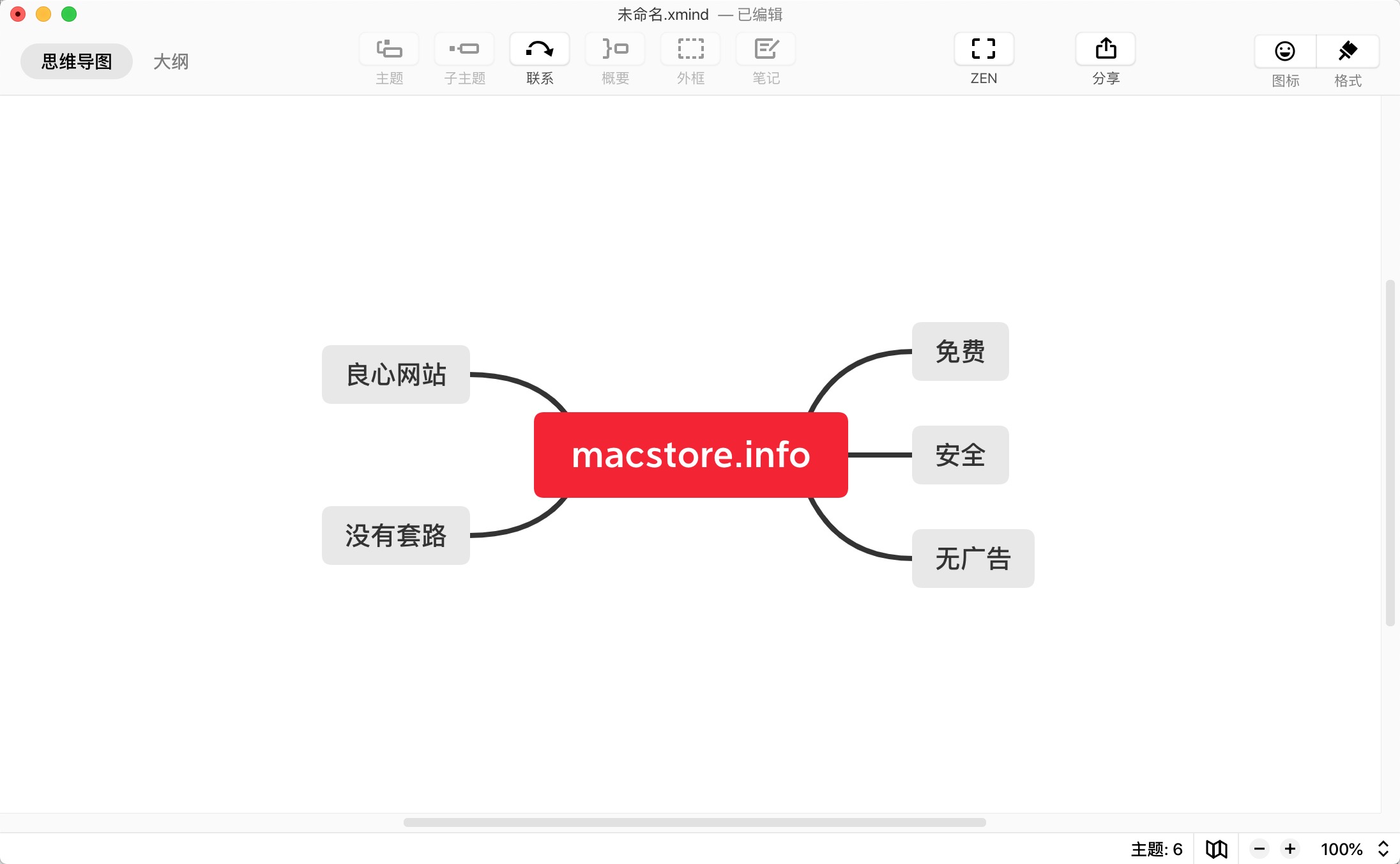 XMind 2020 10.1.2 Mac上轻量级思维导图软件