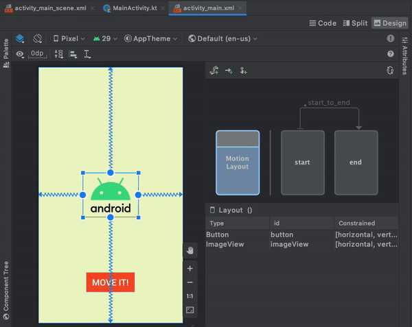 Android Studio 4.0发布 新的 Motion 编辑器